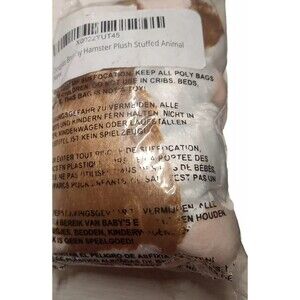 Douglas Brushy Hamster Plush Stuffed Plush 4" tall stuffed tan white toy Sealed